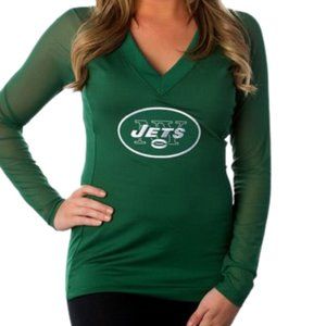 NFL Tops All Sport Couture Ny Jets Nfl Long Sleeve Shirt